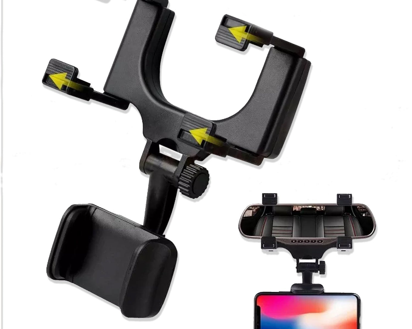 Rear View Mobile Holder Universal Vehicle Rear View Mirror Mobile phone Mount Stand