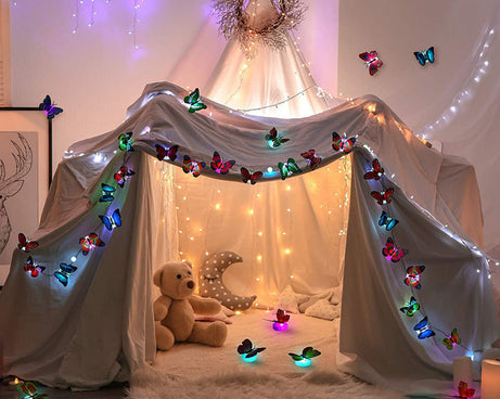 The Butterfly 3D Night Lamp Comes with 3D Illusion Design Suitable for Drawing Room, Lobby.n  (Loose)