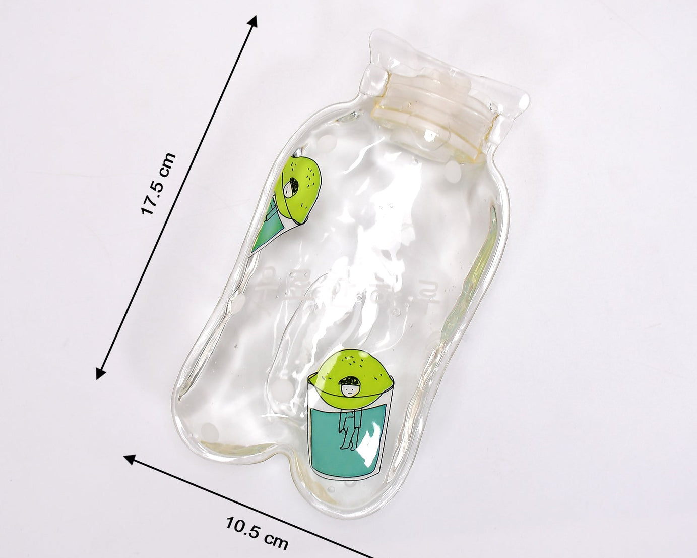 Small hot water bag with cover