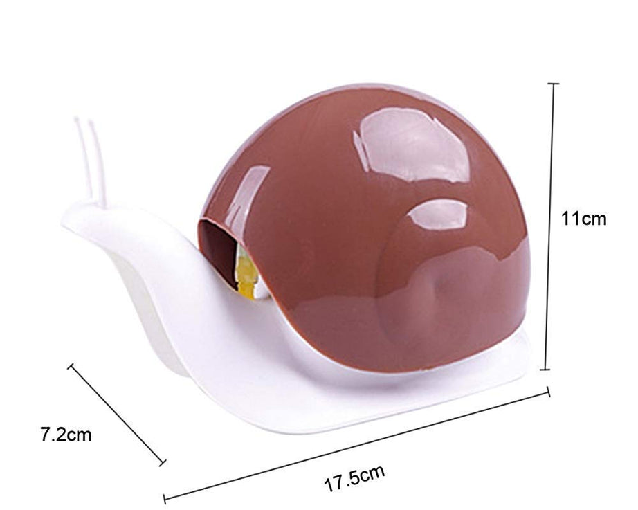 Snail-shaped liquid soap dispenser for travel and everyday use.