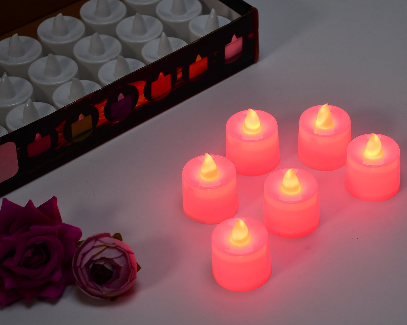 Pack of 24 LED tealight candles