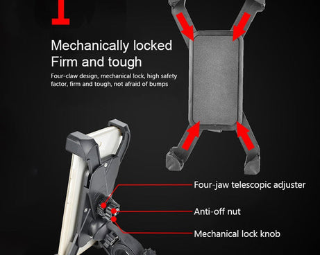 360° rotation bike phone mount