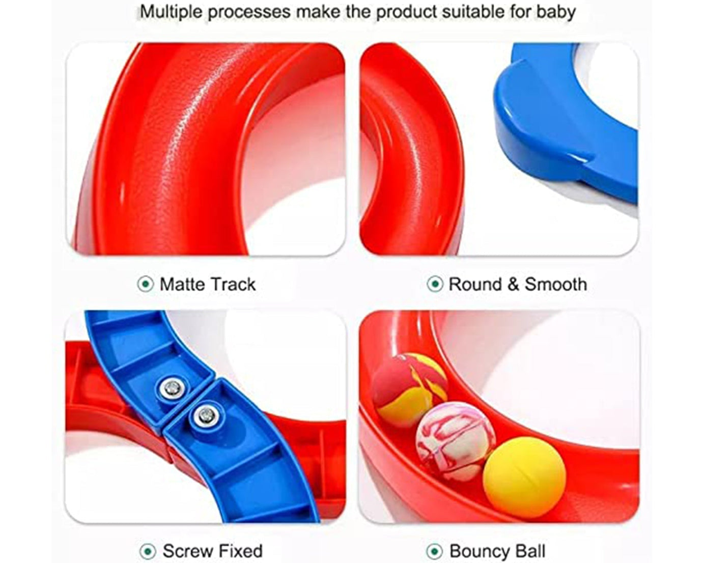 Building toy set with different elements for assembling and imaginative play