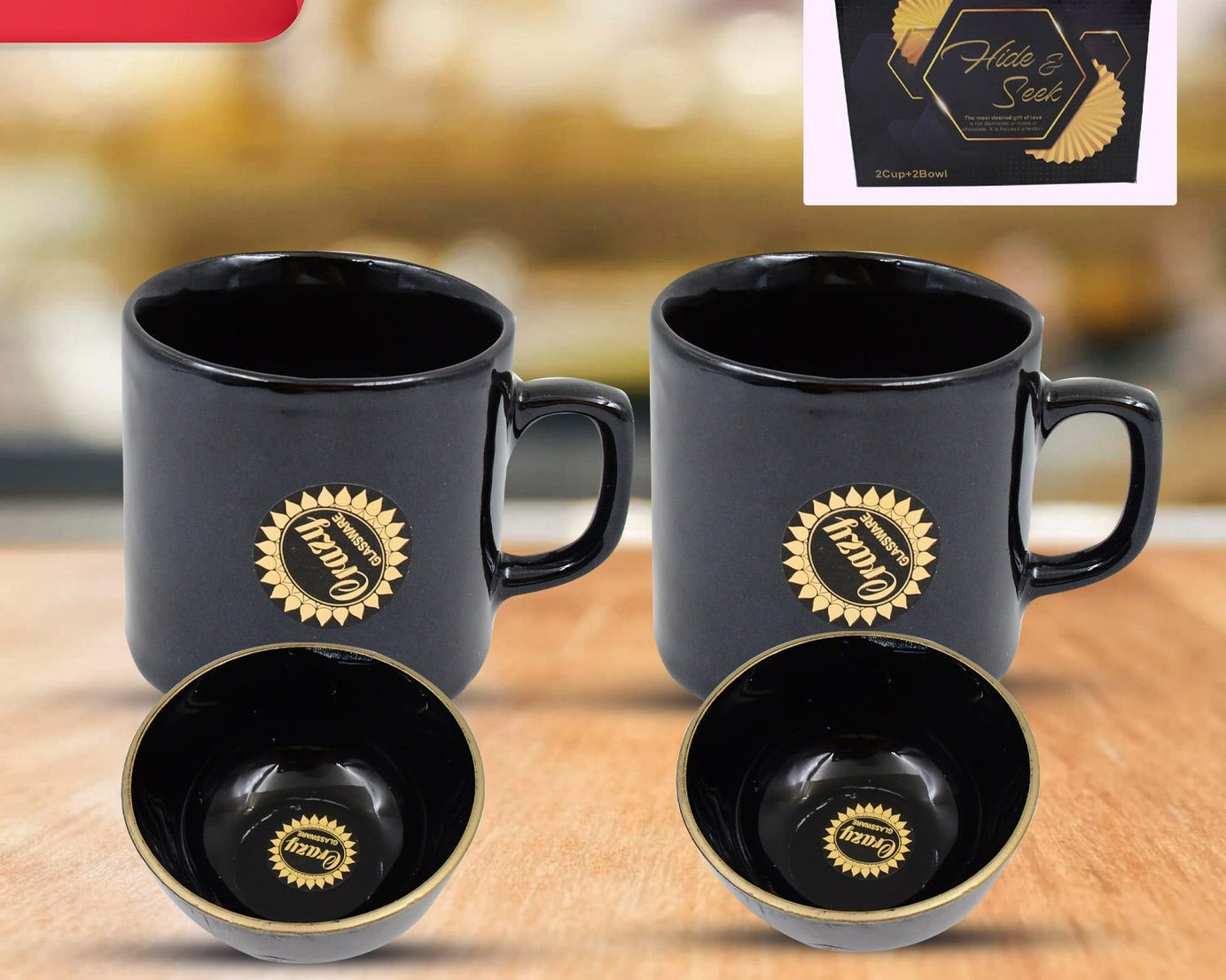 Cups With Round Serving Bowl 