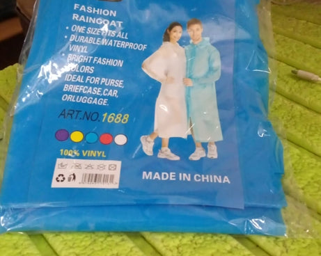 Fashion Portable Adult Rain Coat (1pc)