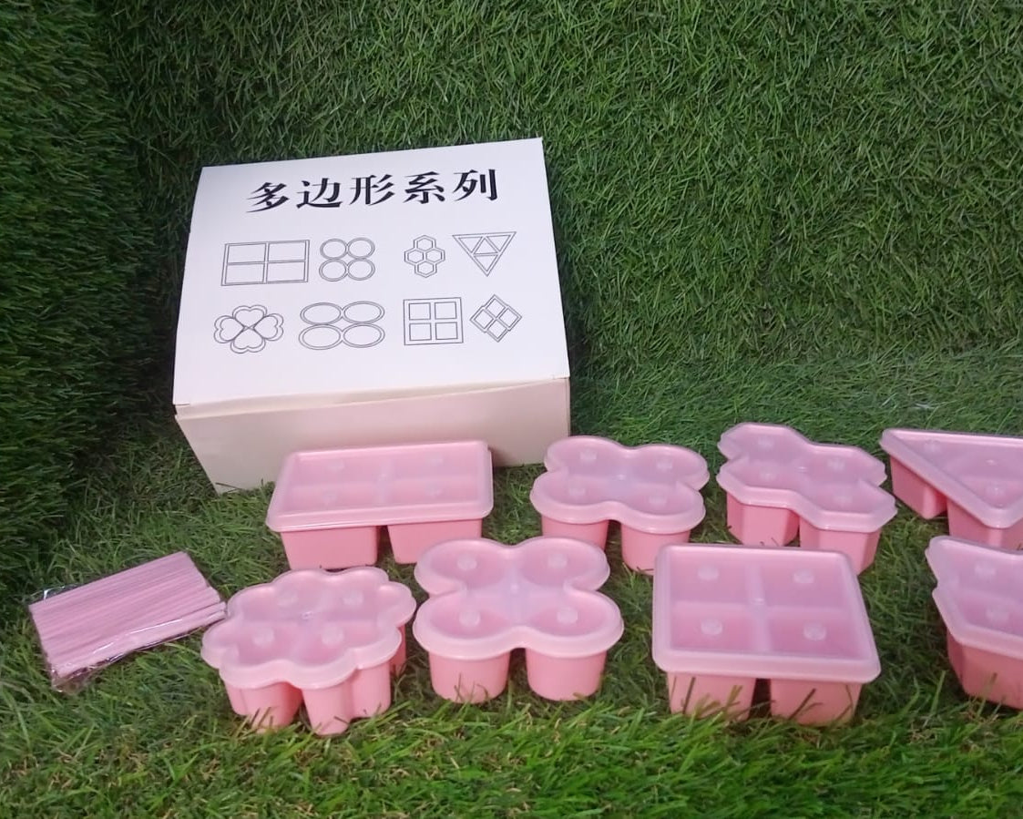 Multi Design Ice Mold Set Multi Shaped Ice Mold Bpa Free Mold Ice Pop Mold, Ice Maker Fun for Kids and Adults (8 Pcs Set)
