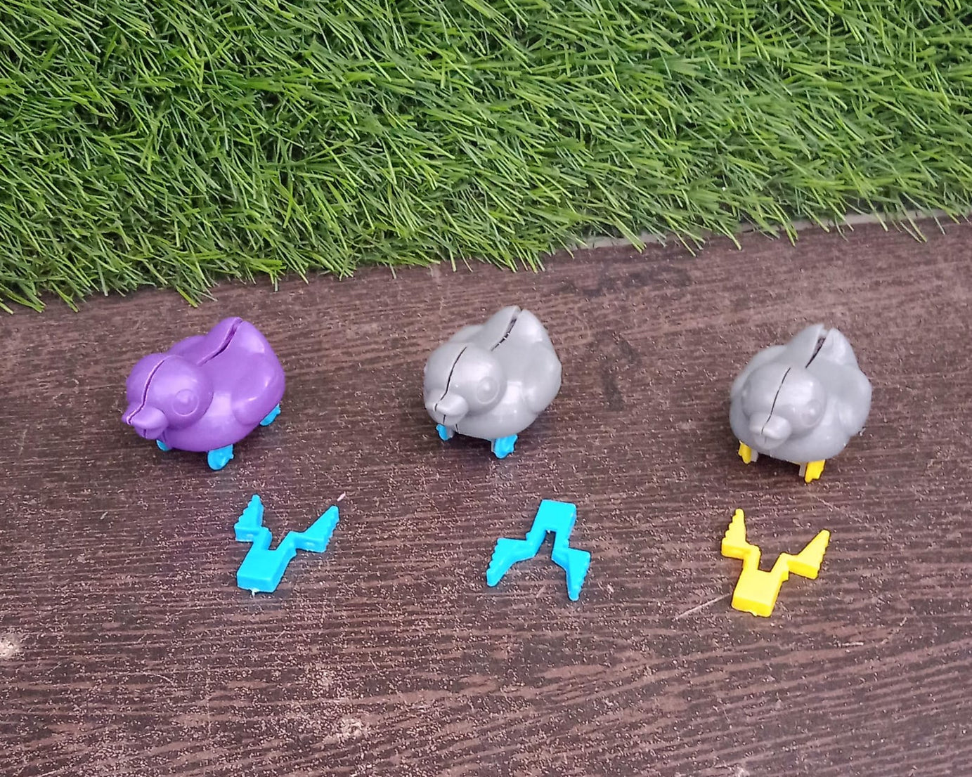 Small push back duck toy, Ejectable spring tail duck, Small DIY duck Toy