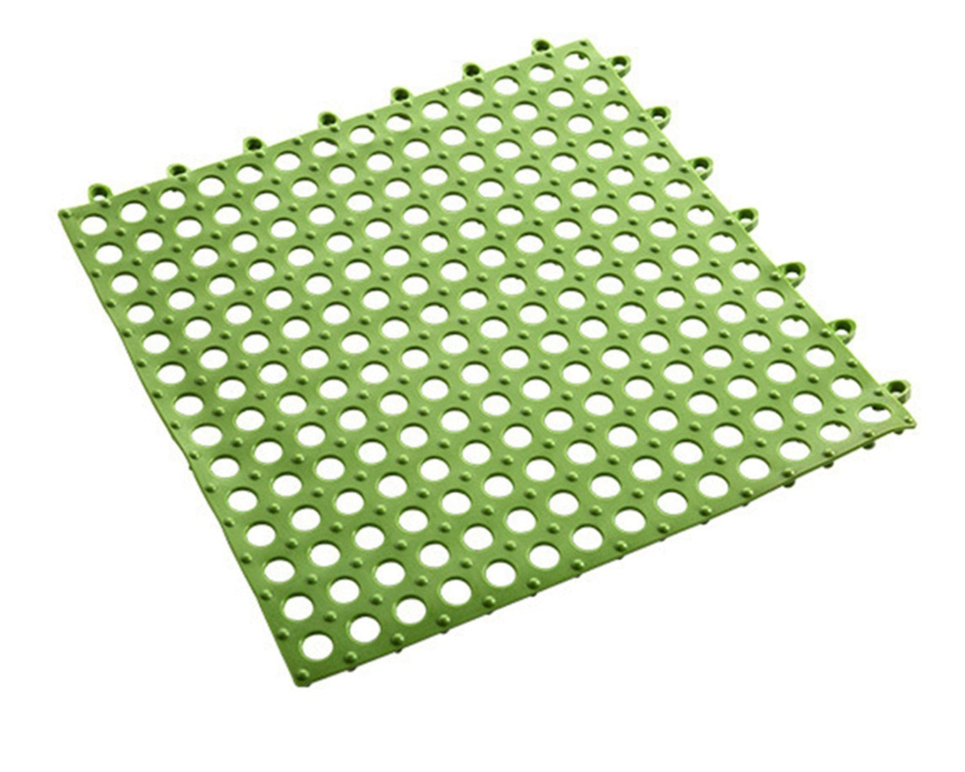 Anti-slip mat with textured surface for secure footing while bathing