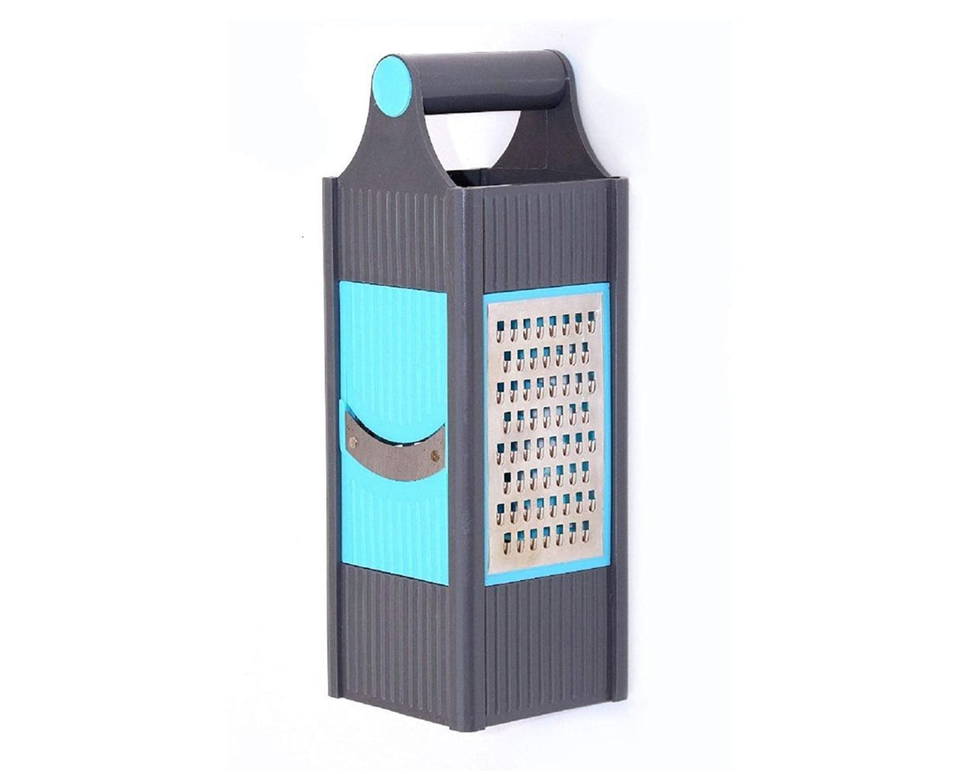 Versatile plastic grater with multiple functions for vegetables and fruits