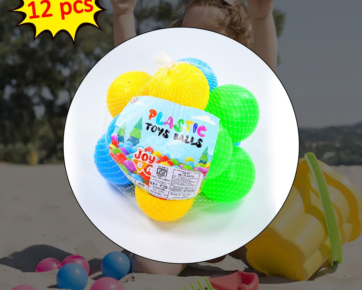 Colorful balls for toddlers' play areas.