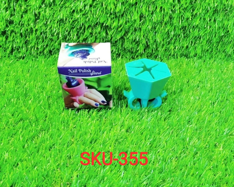 Nail polish holder ring and stand for pedicure