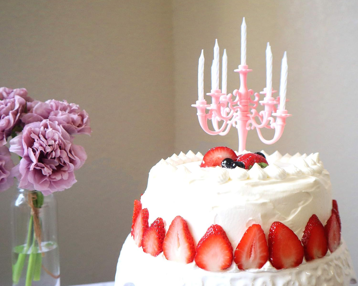 Luxury Birthday Candle Set | Elegant Cake Toppers & Holders for Parties and Proposals