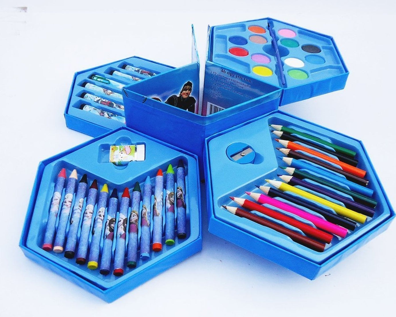 Complete art color set for drawing