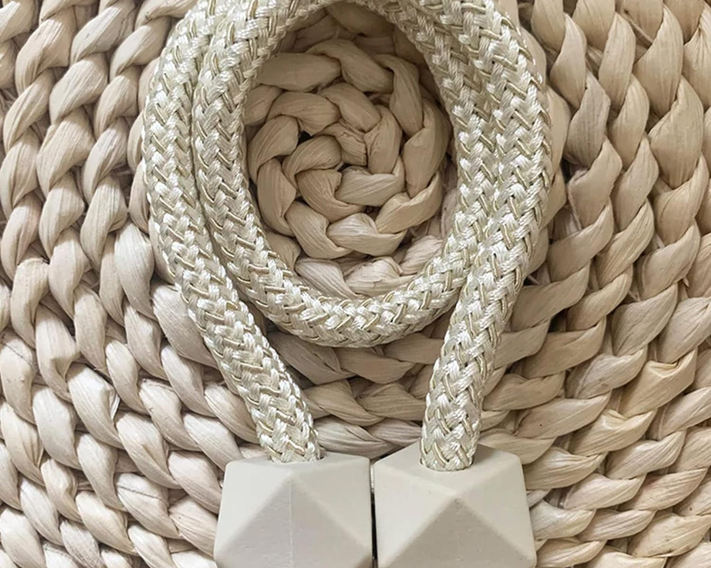 Non-Magnetic Curtain Tiebacks: Decorative Pearl Design (2 Pc, Plastic)