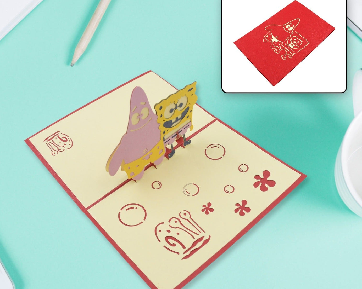 3D Paper Wish Card High Quality Paper Card All Design Card Good Wishing Card (All 3D Card Birthday, Christmas Card,  Cartoon Card, Love Heart Card) (1 Pc)