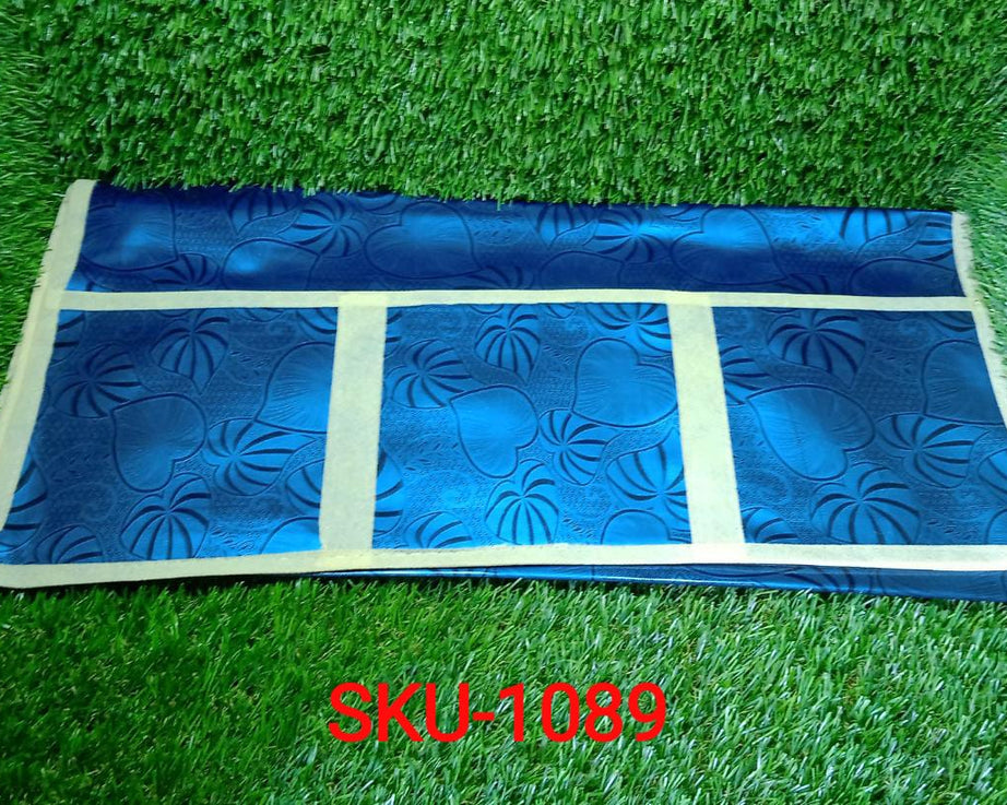 PVC fridge top cover with an elegant fruit design in white and maroon.