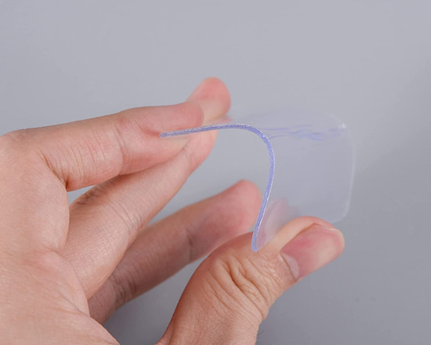New Double Side Tape Sticker Strong Waterproof Wall Indoor Nano Adhesive No Trace Gel Clear Industrial Multipurpose Removable Use for Bedroom, Home, Kitchen, Hotel (0.6mmx1pc)