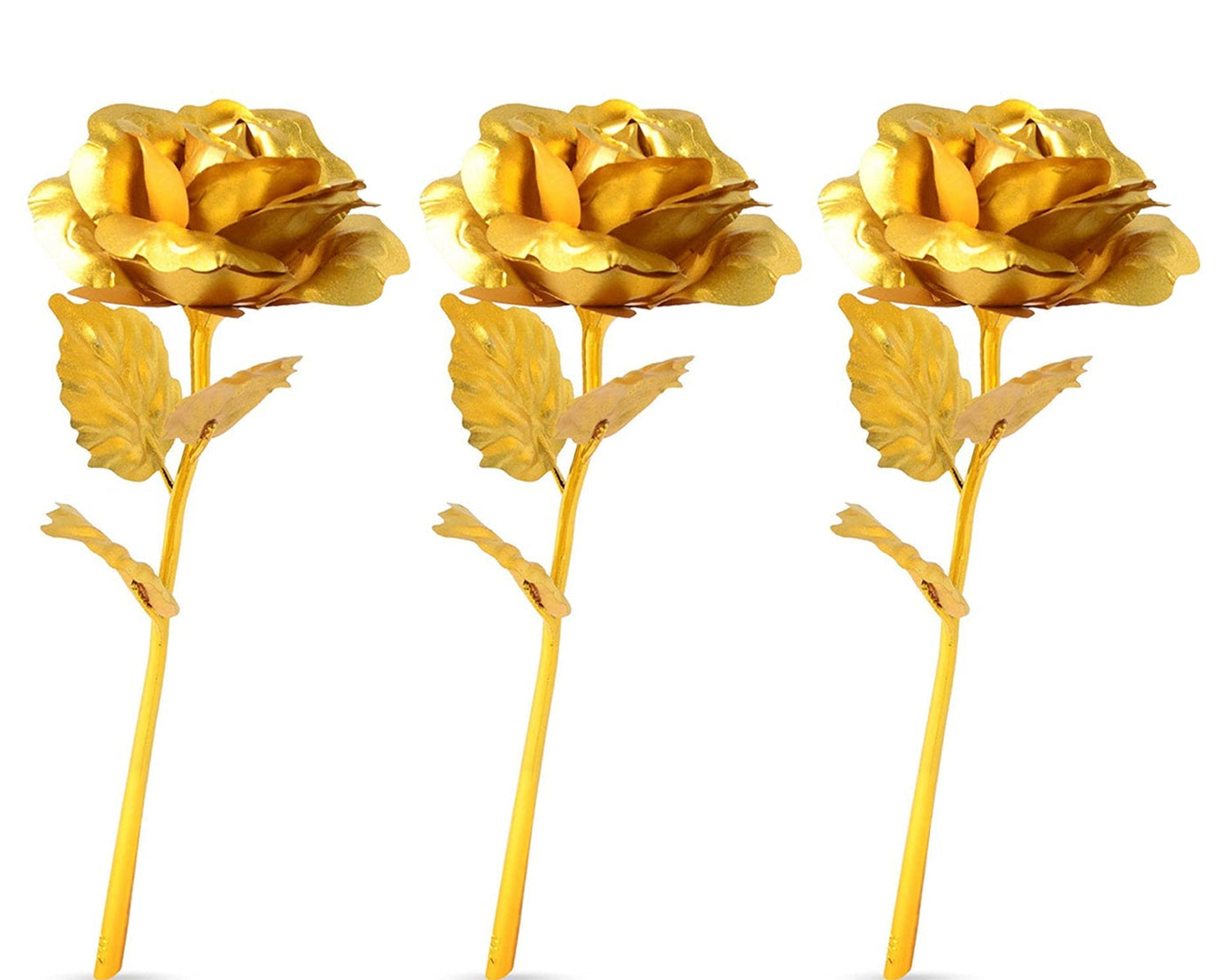 Golden rose for decoration