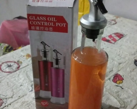 300 ML Olive Oil Dispenser Bottle Leakproof Condiment Glass Container Non- Drip Spout Soy Sauce Vinegar Cruet Bottle for Kitchen Cooking BBQ Fry for Kicthen Home (300 ML)