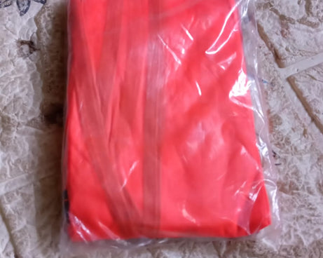 7453 Economy Safety Vest, Soft Vinyl with Tie Closure for Identifying Staff and Volunteers Adult PVC Safety Vest High Visibility for Outdoor Operator