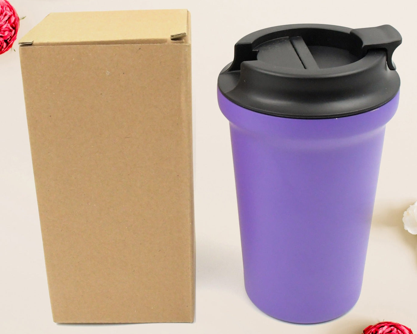 12530 Stainless Steel Vacuum Insulated Coffee Cups Double Walled Travel Mug, Car Coffee Mug with Leak Proof Lid Reusable Thermal Cup for Hot Cold Drinks Coffee, Tea (1 Pc)