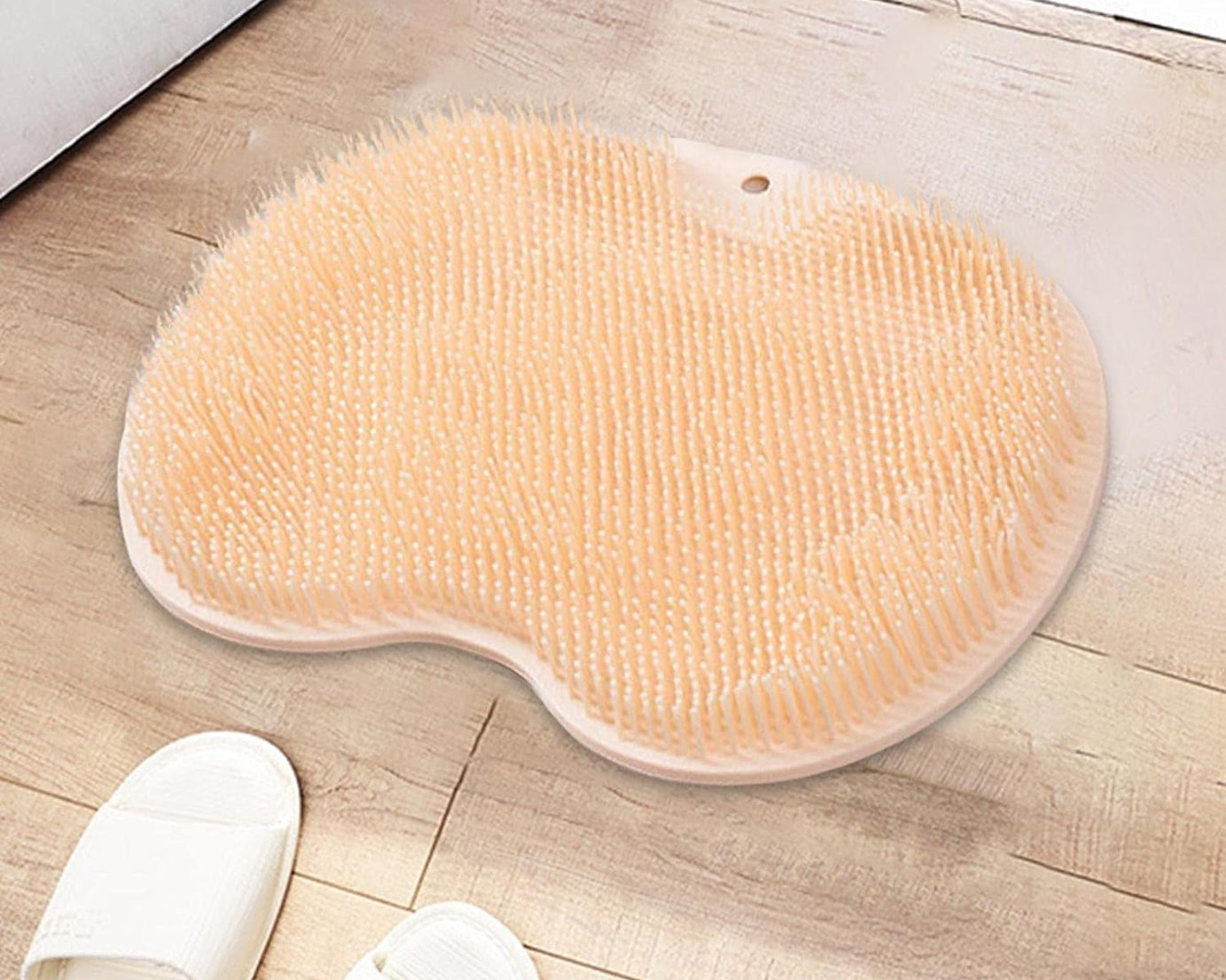 8549 Silicone Bath Massage Cushion with Suction Cup, Shower Foot Scrubber Brush Foot Bath Mat Scrubber, Anti-Slip Exfoliating Dead Skin Massage Pad Lazy Wash Feet Bathroom Mat