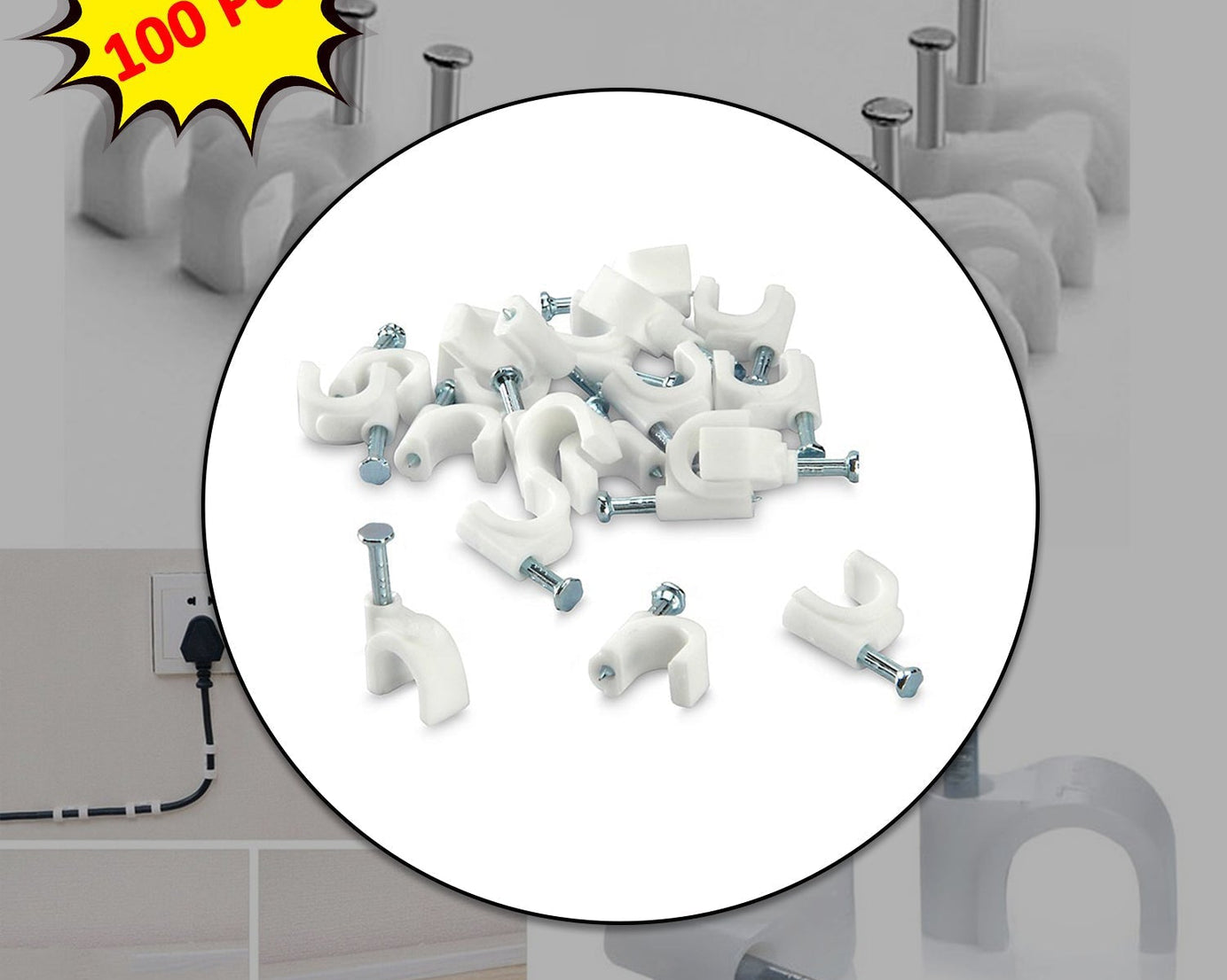 Cable clips for wire management