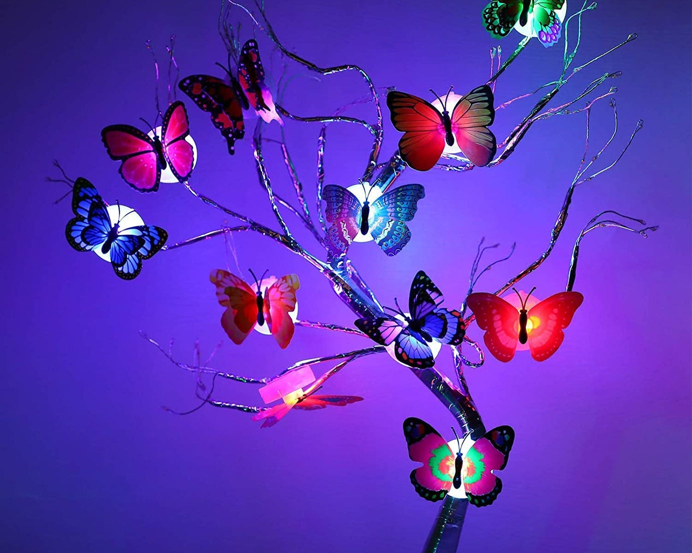 The Butterfly 3D Night Lamp Comes with 3D Illusion Design Suitable for Drawing Room, Lobby.n  (Loose)