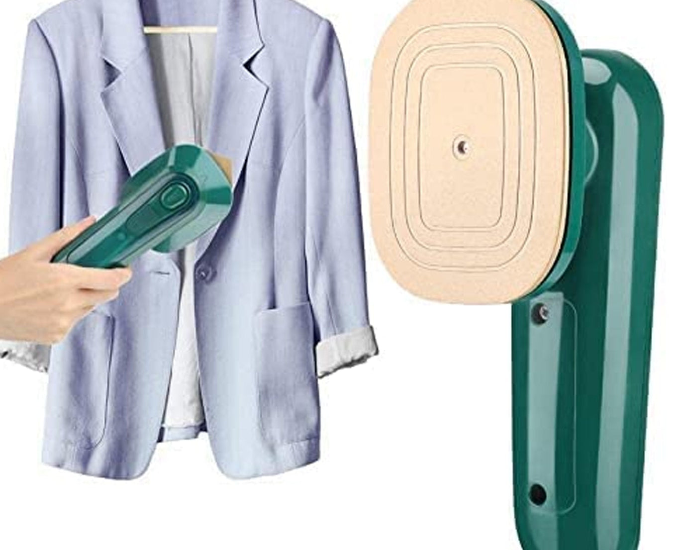 Mini Steamer & Iron: 2-in-1 Portable Travel Friendly