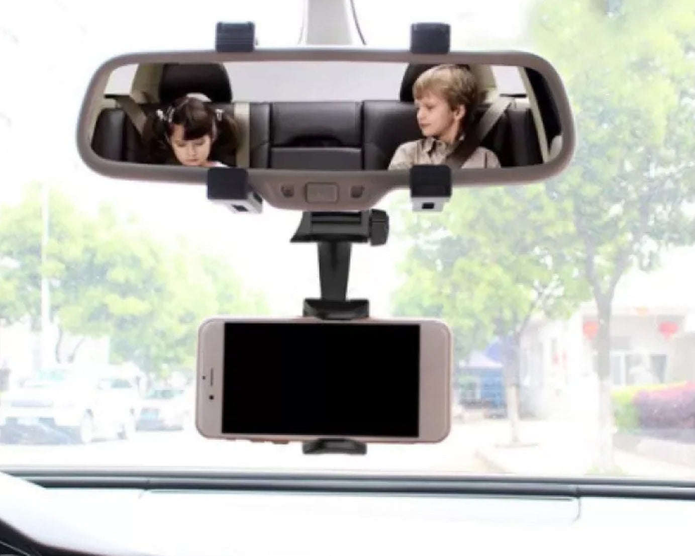 Rear View Mobile Holder Universal Vehicle Rear View Mirror Mobile phone Mount Stand