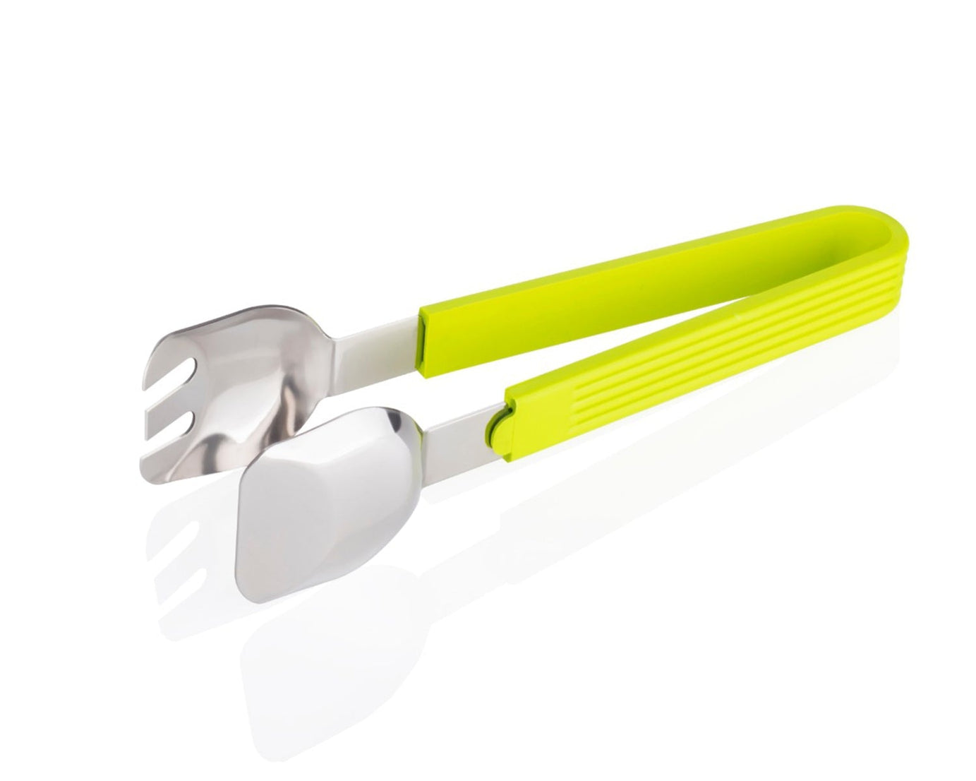 Multi-purpose salad tongs for easy food serving and grabbing in kitchen.