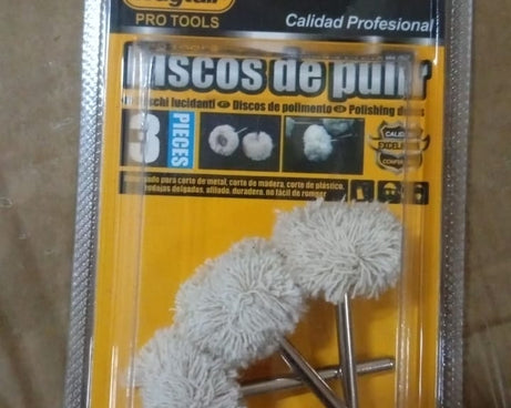 Cotton Polishing Buffing Wheel for Dremel Polishing Kit (3 Pc Set)