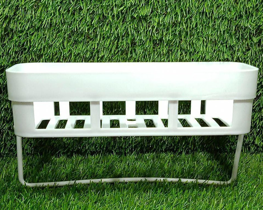 Practical wall-mounted rack for kitchen and bathroom.