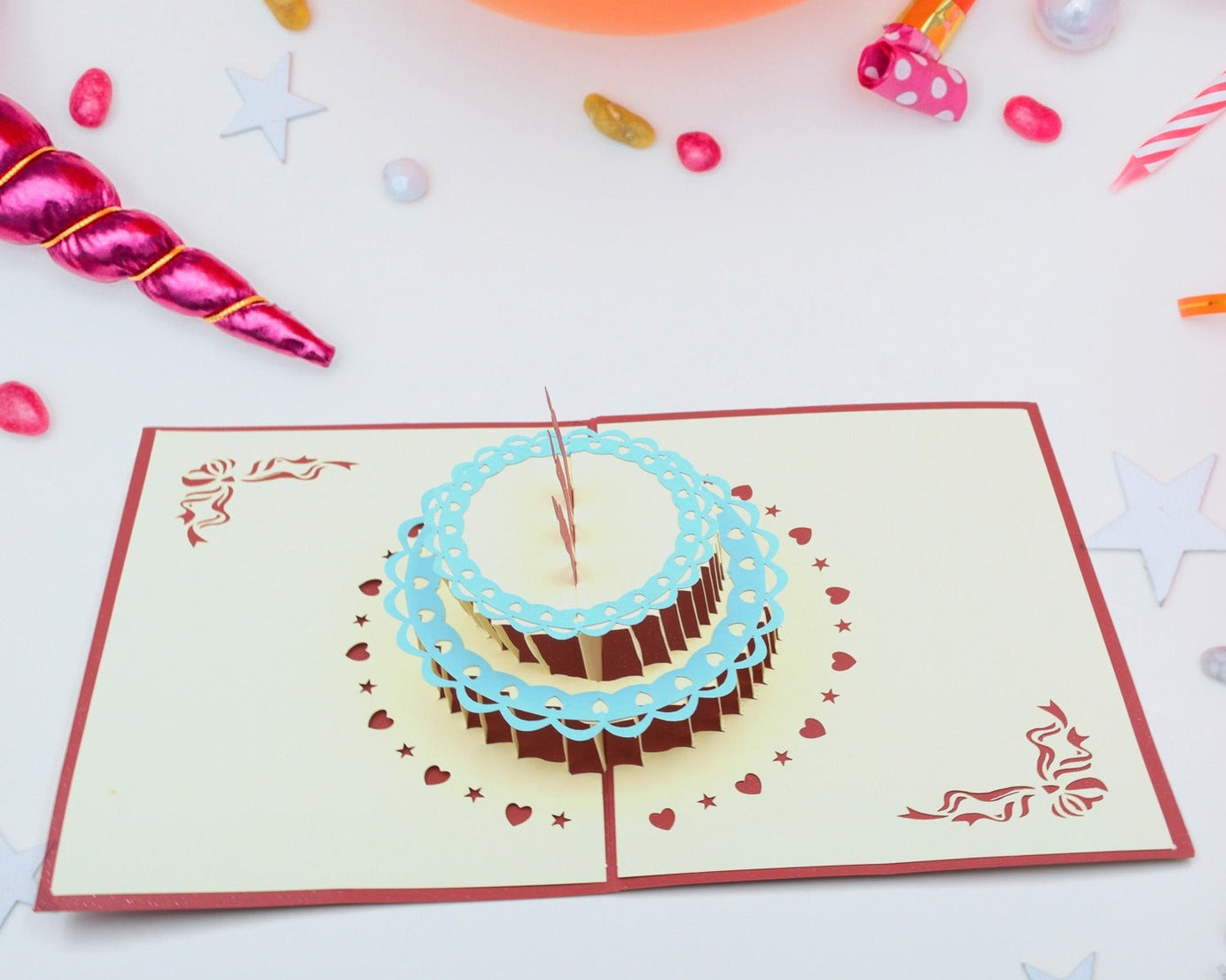 3D Paper Wish Card High Quality Paper Card All Design Card Good Wishing Card (All 3D Card  Birthday Greeting Cards, Wedding Day Gift Card, Merry Christmas Card (1 Pc)