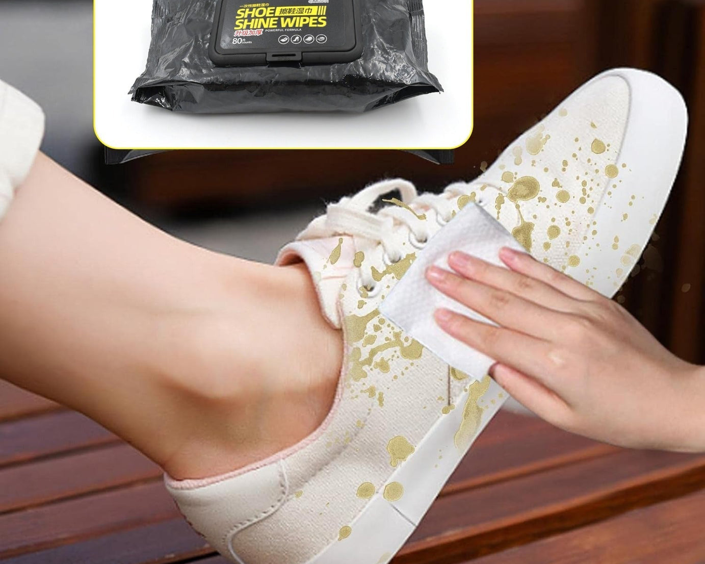 Shoe Cleaning Wet Wipes (80 Pack) - Travel Friendly!