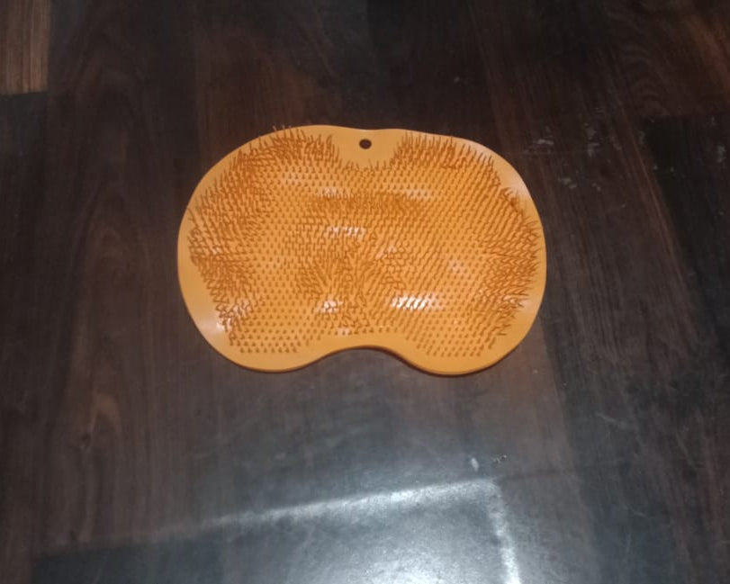 8549 Silicone Bath Massage Cushion with Suction Cup, Shower Foot Scrubber Brush Foot Bath Mat Scrubber, Anti-Slip Exfoliating Dead Skin Massage Pad Lazy Wash Feet Bathroom Mat