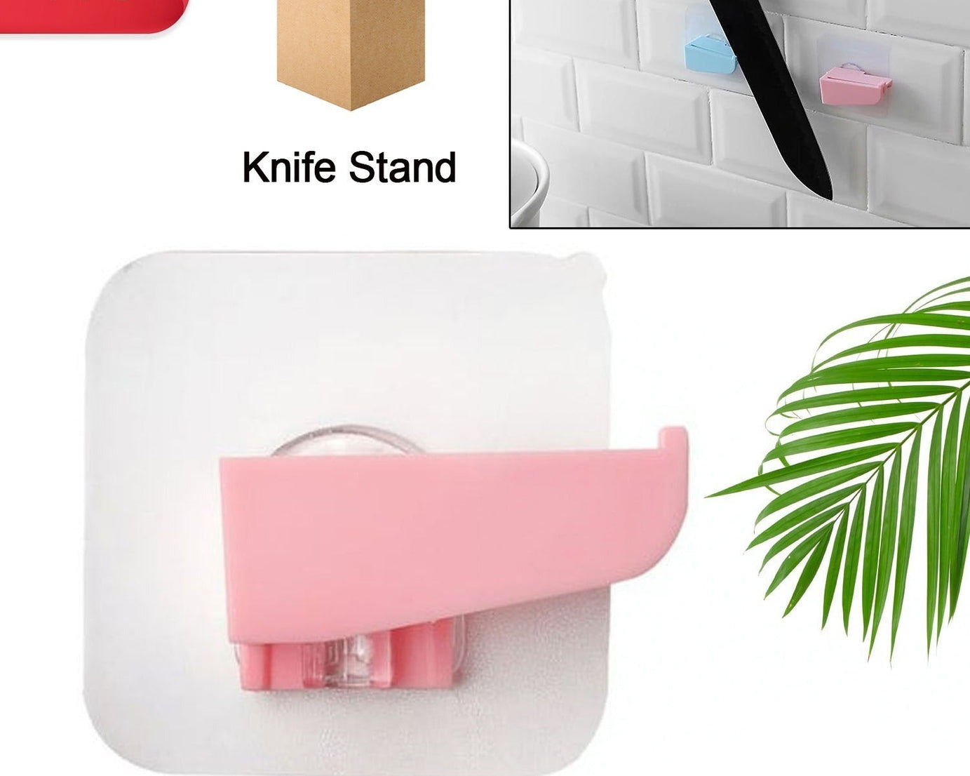 Punch-free Wall Hanging Knife Holder / Stand, Knife Holder Kitchen Supplies Tool Holder Insert Knife Shelf Storage Rack (1 pc )