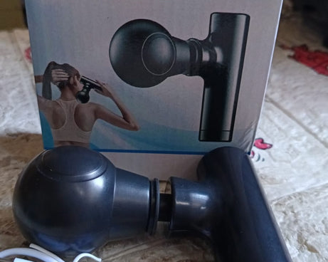 Black Mini Pocket Size Massager, Full Body Massager, Cordless One Button Operation for Body Pain & Relaxation