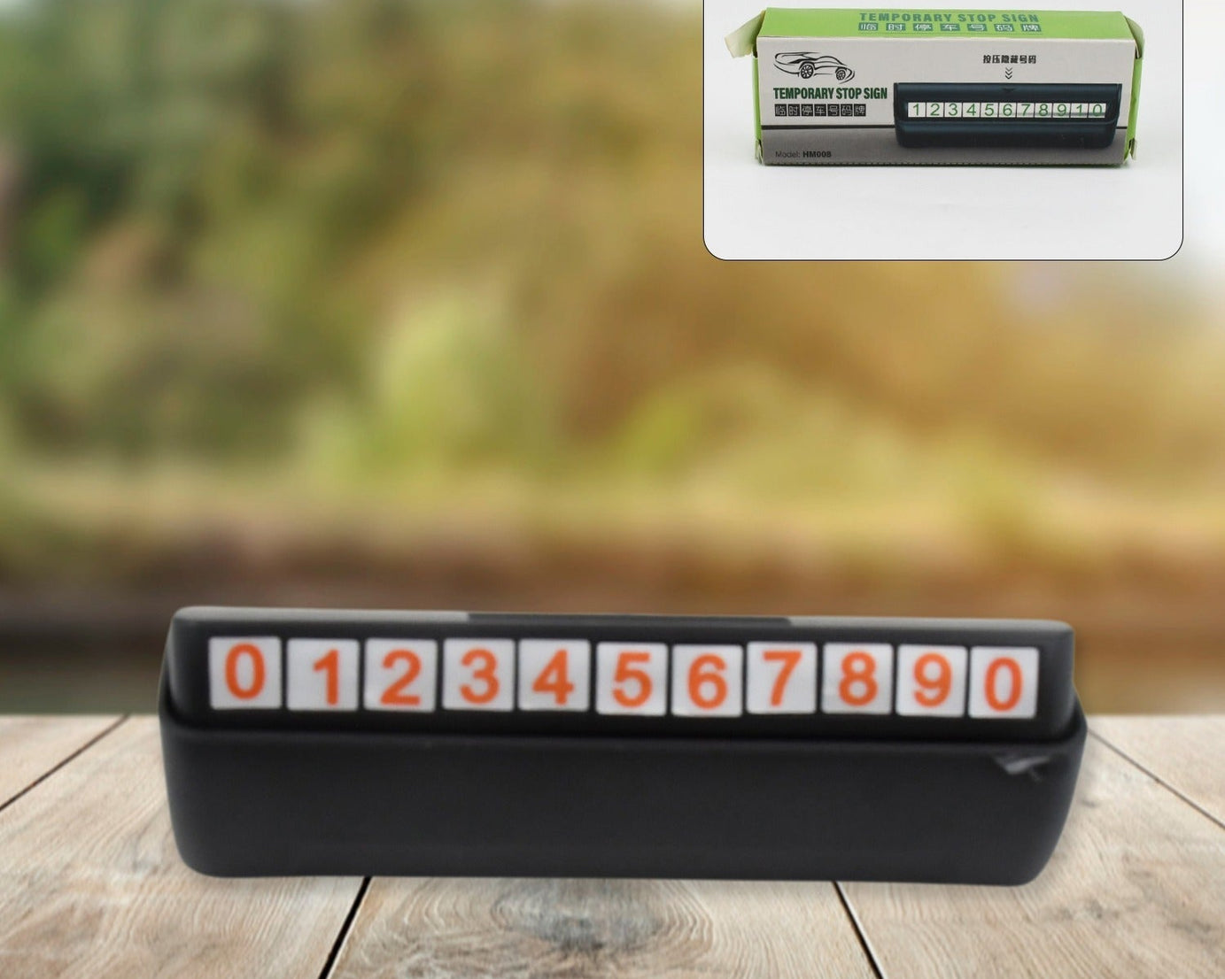 Temporary Car Parking Number Display 