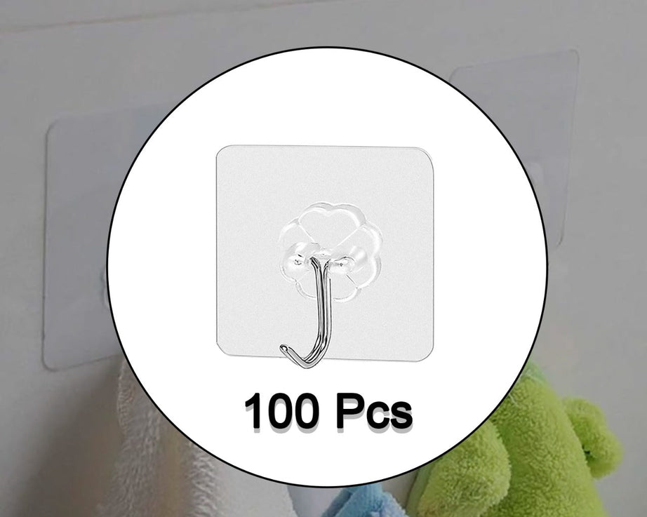 Adhesive wall hooks, stainless steel, multipurpose use