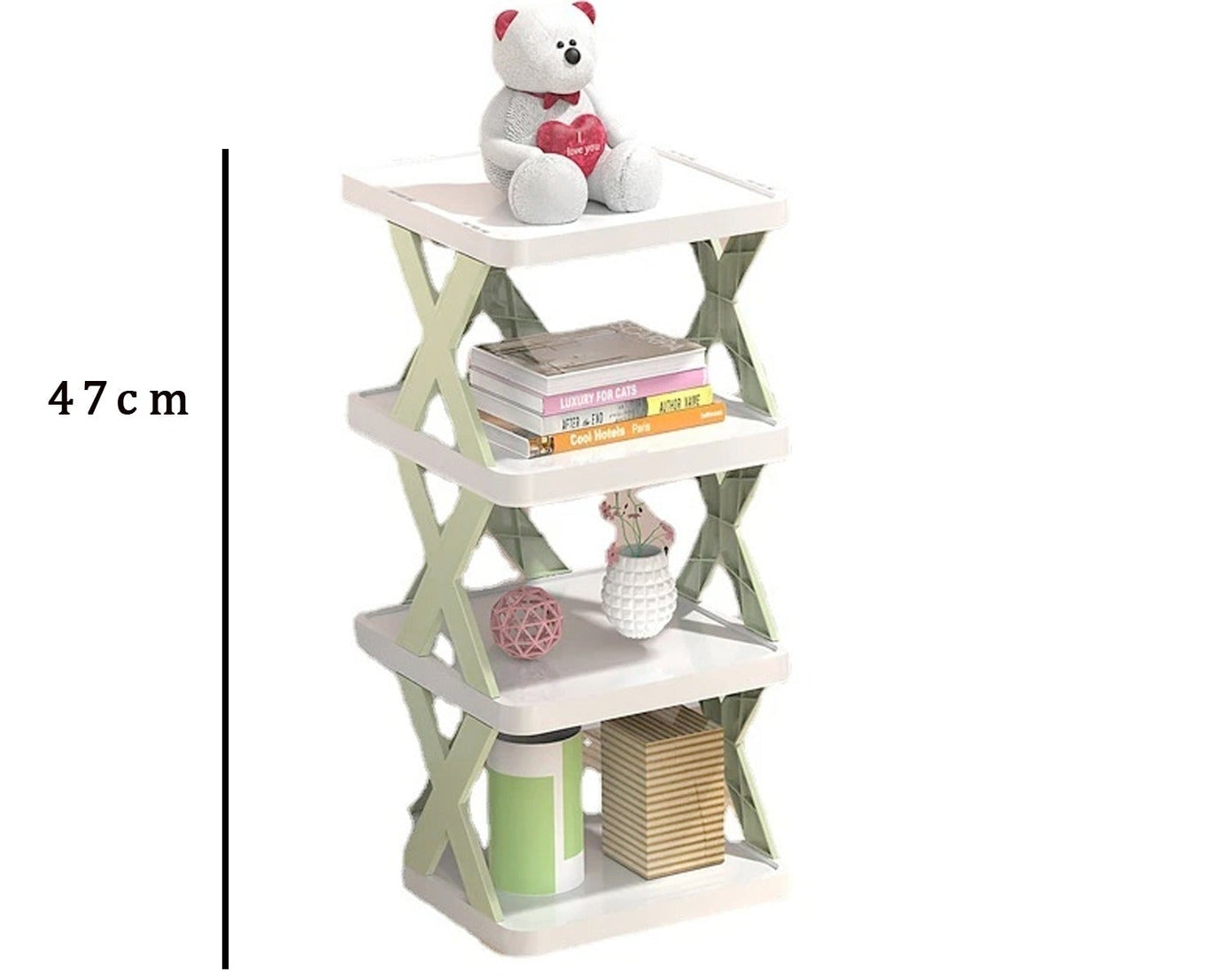 4 LAYER SHOES STAND, SHOE TOWER RACK SUIT FOR SMALL SPACES, CLOSET, SMALL ENTRYWAY, EASY ASSEMBLY AND STABLE IN STRUCTURE, CORNER STORAGE CABINET FOR SAVING SPACE