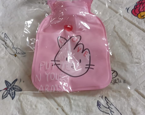 Mix Design Printed Small Hot Water Bag For Pain Relief, Neck, Shoulder Pain and Hand, Feet Warmer, Menstrual Cramps, Hot and Cold Therapy Leak Proof Pad (1 Pc)