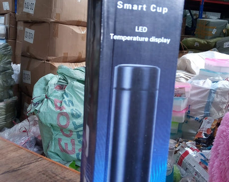 Double stainless steel smart flask, wall-mounted design