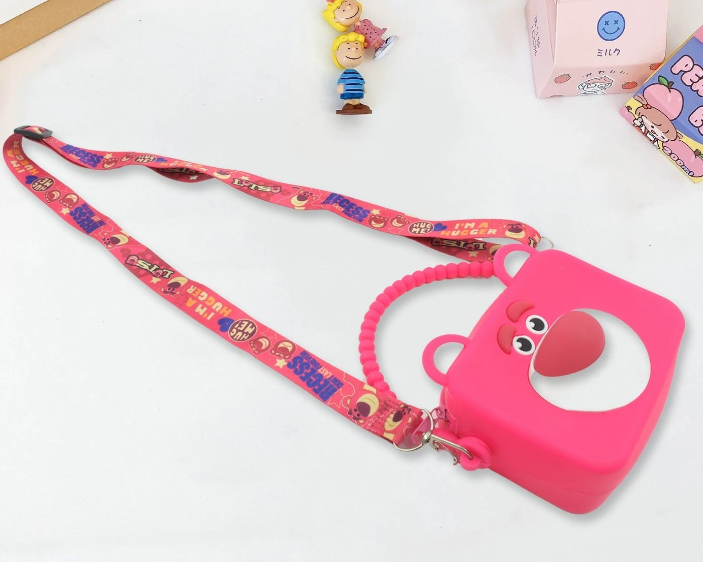 1218 Cute Cartoon Girls' Backpack, Shoulder Bag / Purse, Portable, Mini Silicone Handbag Girls, Children's Bag / Purse for For Girls Women, Gift Girls Bag Accessories (1 Pc )