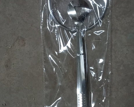 Multi-functional stainless steel filter spoon with clip.