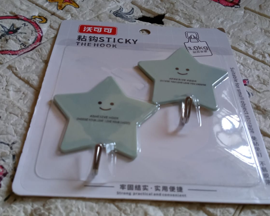 Multipurpose Strong Hook Self-Adhesive hooks for wall Heavy Plastic Hook, Sticky Hook Household For Home , Decorative Hooks, Bathroom & All Type Wall Use Hook , Suitable for Bathroom, Kitchen, Office