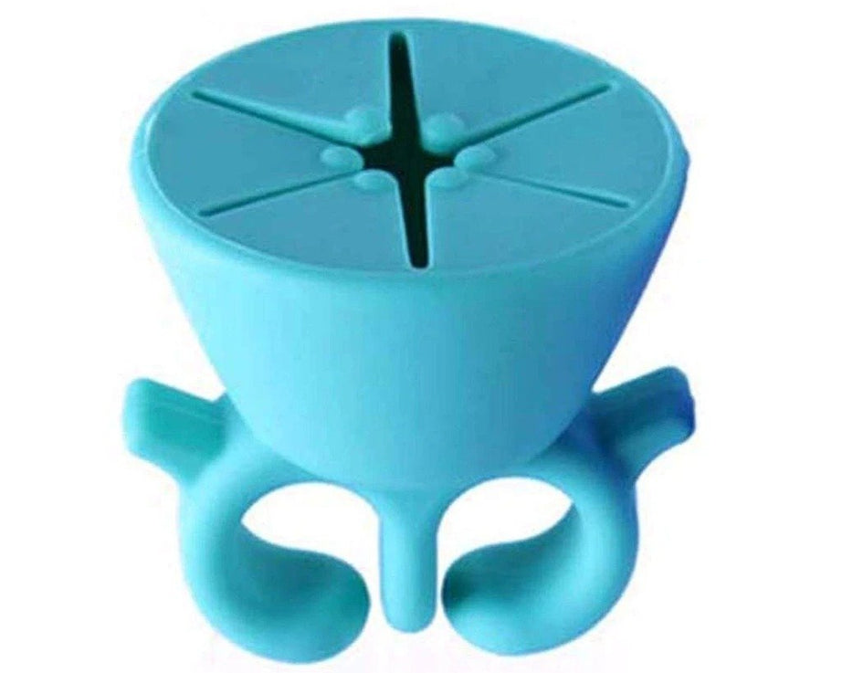 Nail polish holder ring with stand, manicure tools