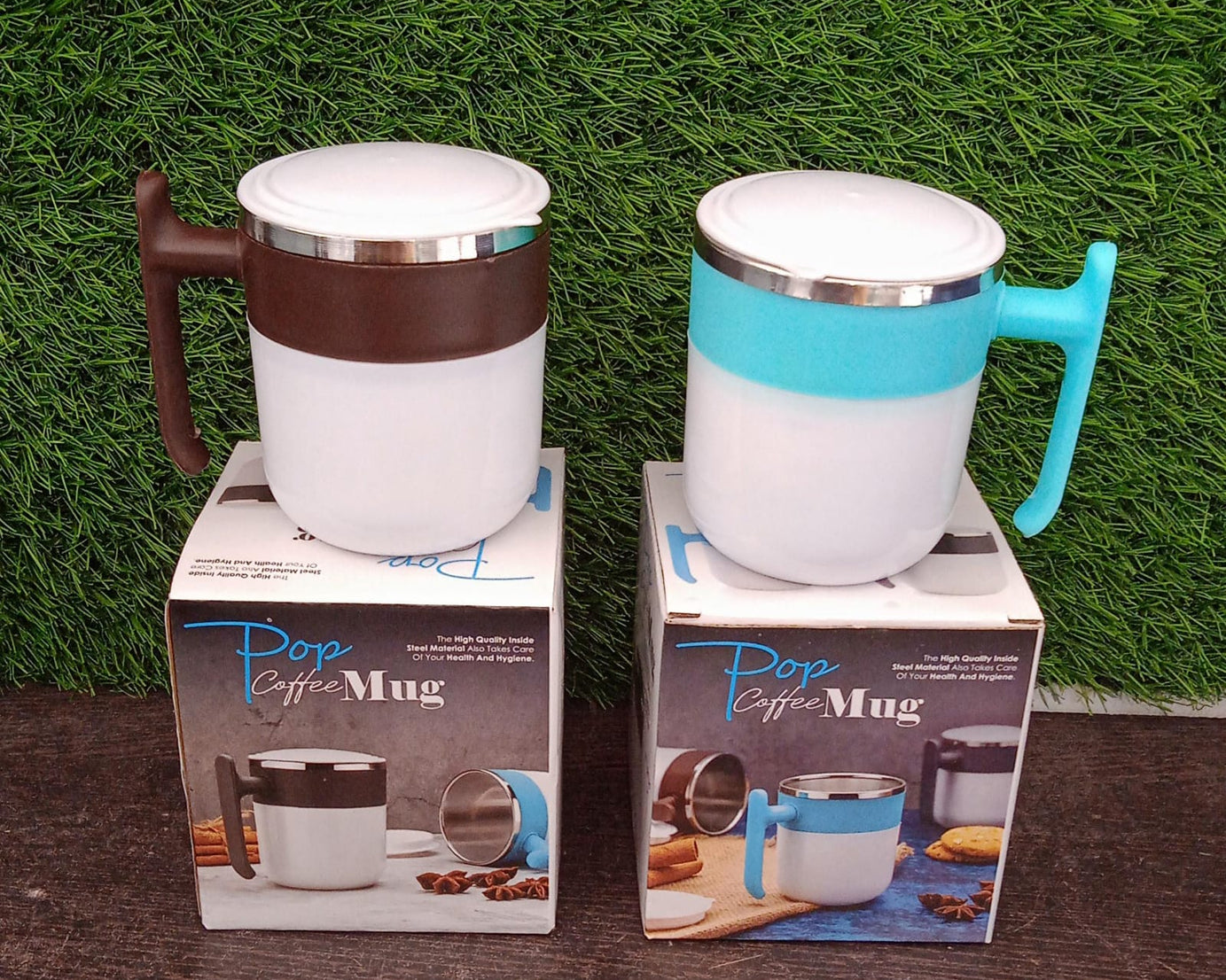 Stainless Steel Lid Cover Hot Coffee/Tea Mug Hot Insulated Double Wall Stainless Steel, Coffee and Milk Cup with Lid - Coffee Cup (1 Pc )