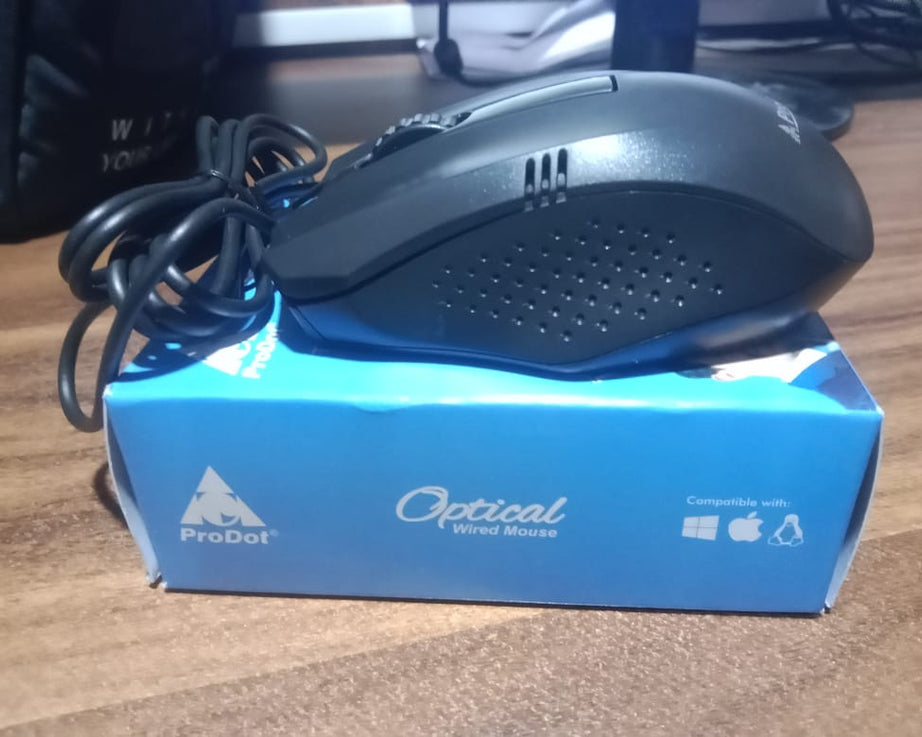 Computer / Laptop Wired Optical Mouse (1 Pc)