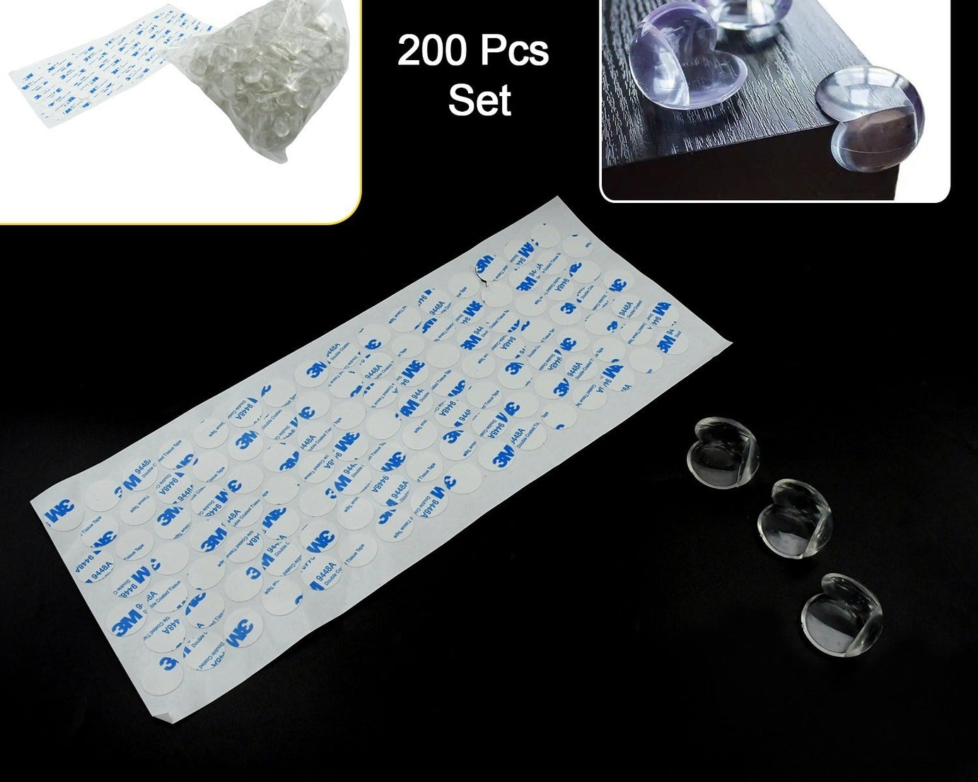 Pc Baby Safety Corner Protectors (High-Adhesive)